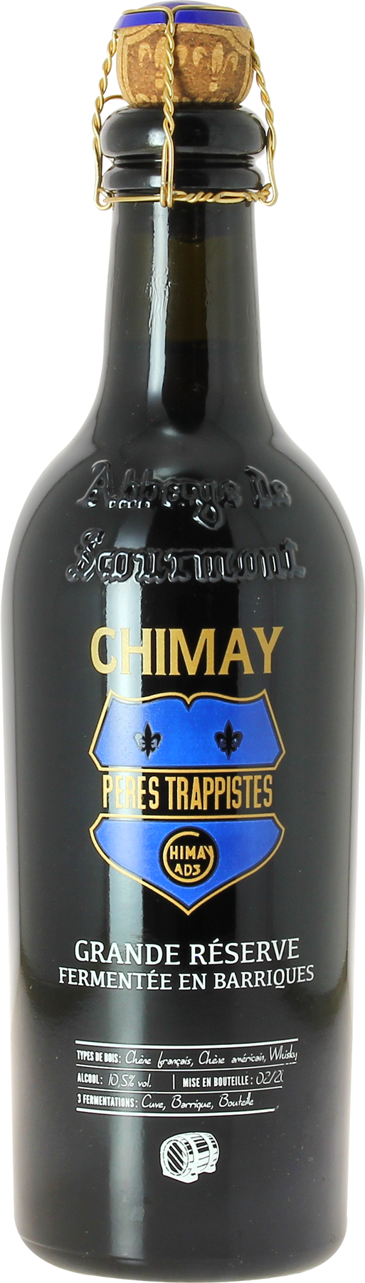 Une Chimay Grande réserve millésime 2018 vieillie en fût de chêne, un brassin d'exception pour cette grande bière trappiste.